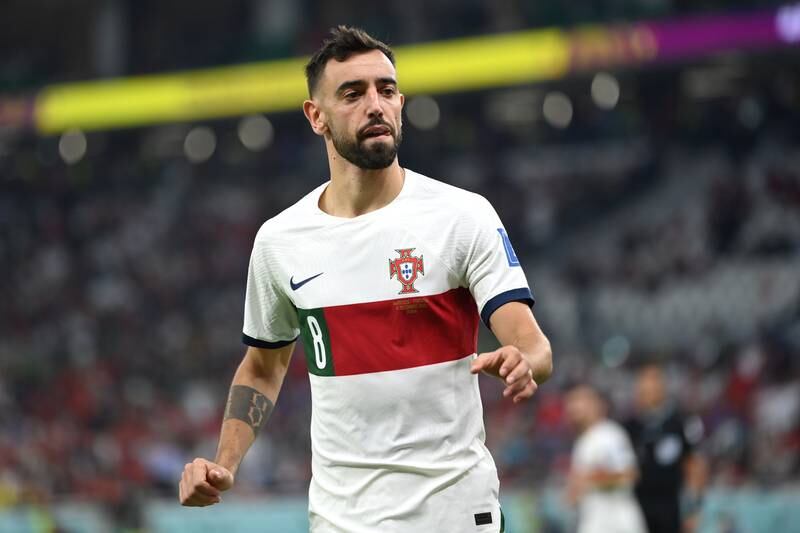 Bruno Fernandes - 6, Always worked hard and but the quality of his passing varied. Hit the crossbar with an audacious effort, then fired over from a promising position. Couldn’t quite execute his pass to Bernardo Silva. Getty