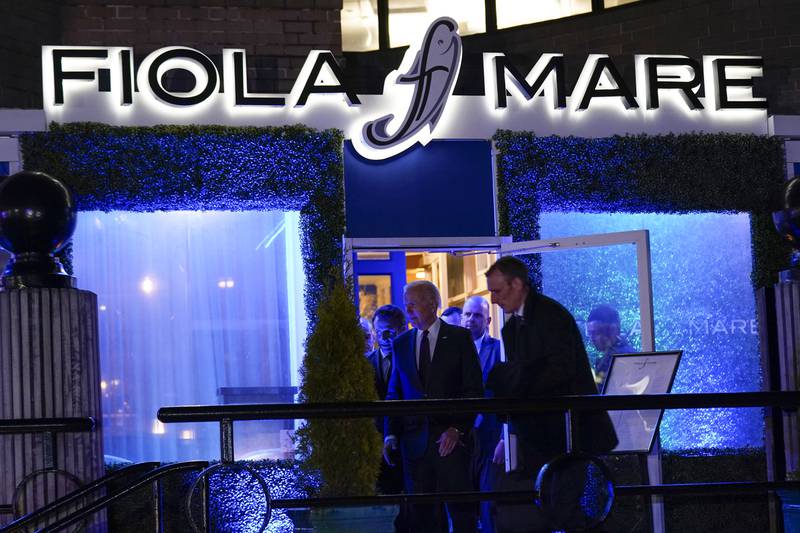 Fiola Mare is a high-end seafood restaurant in Washington near the White House. AP