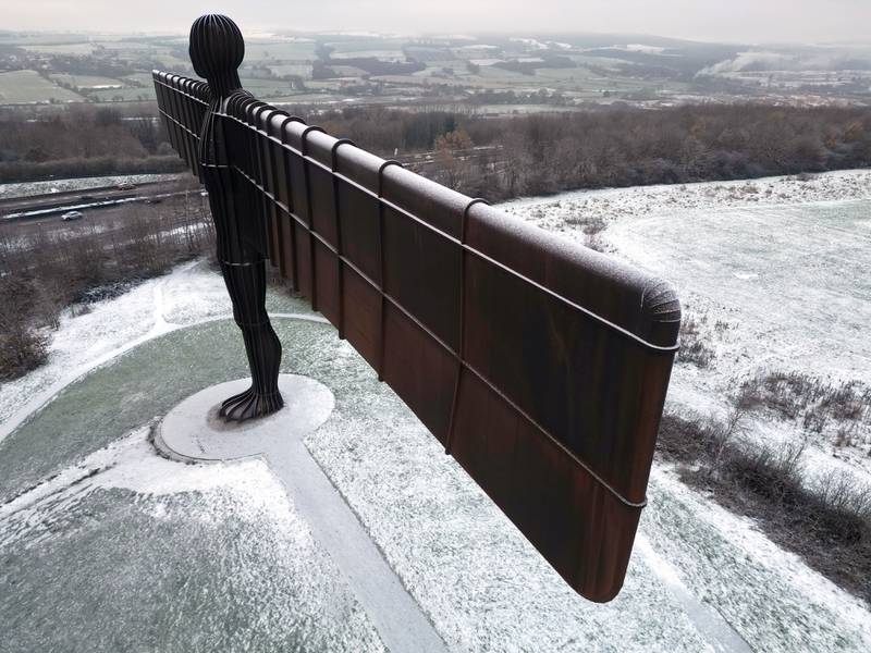 The Angel of the North in Gateshead. PA