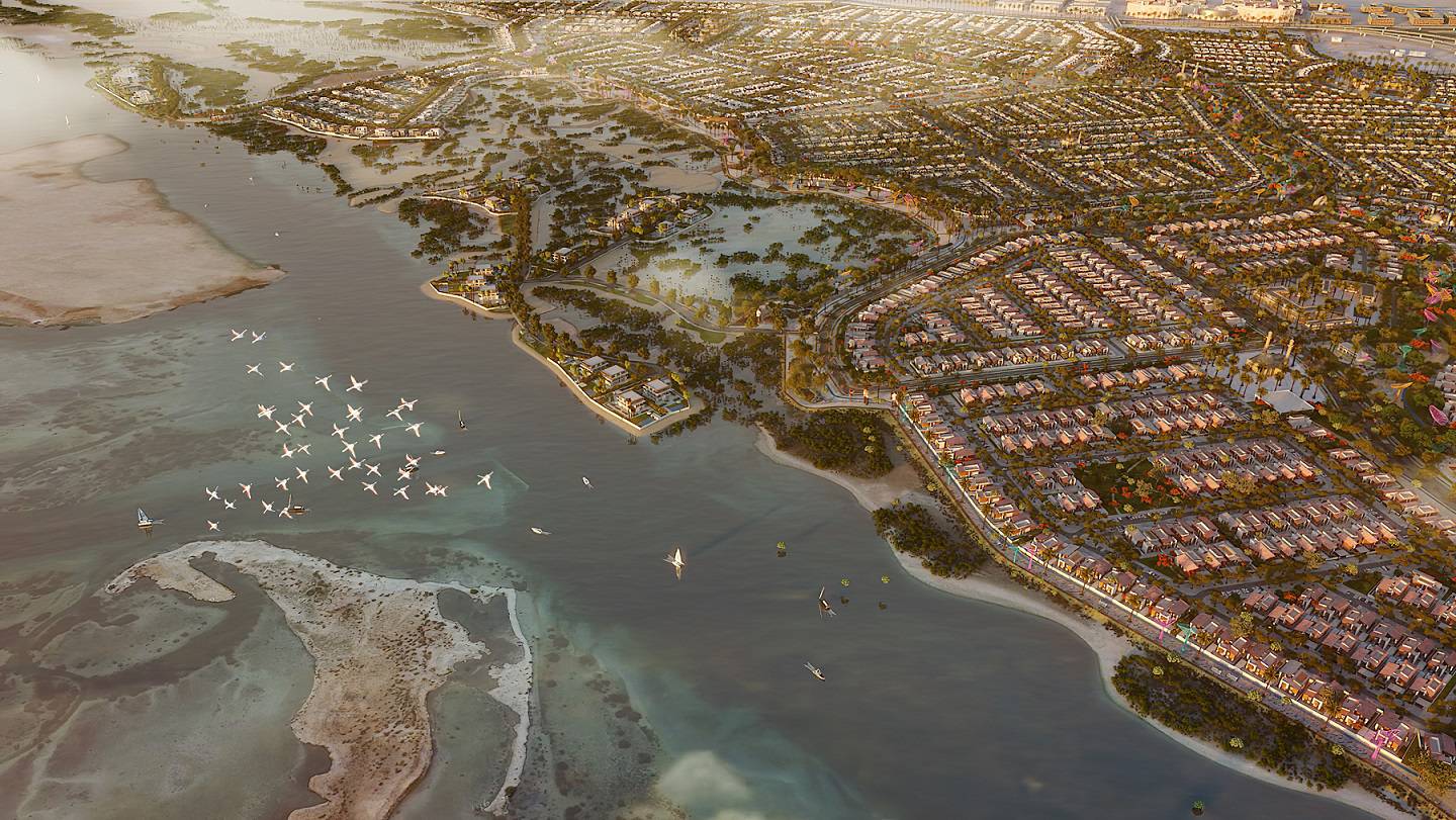 Saadiyat Lagoons will be situated within the 6.2 million sq m land plot acquired by Aldar earlier in 2022. Courtesy Aldar