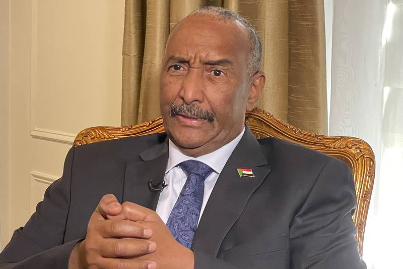 Sudan's military ruler Gen Abdel Fattah Al Burhan. AP