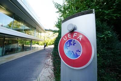 Uefa, the European football governing body, has suspended its matches from taking place in Israel. PA