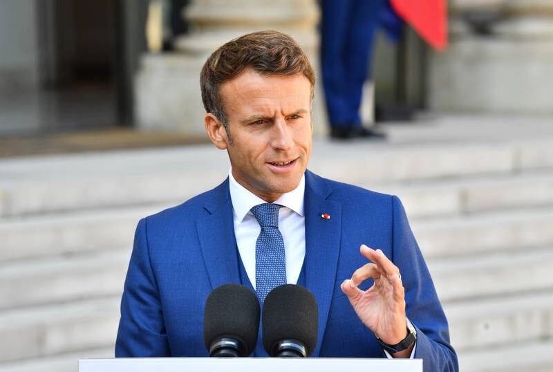 French President Emmanuel Macron said he hoped a deal was imminent. EPA