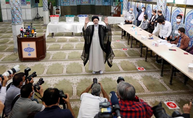 Iranian President Ebrahim Raisi says he believes a nuclear deal is within reach 'if the US government gives up its campaign of maximum pressure'. EPA