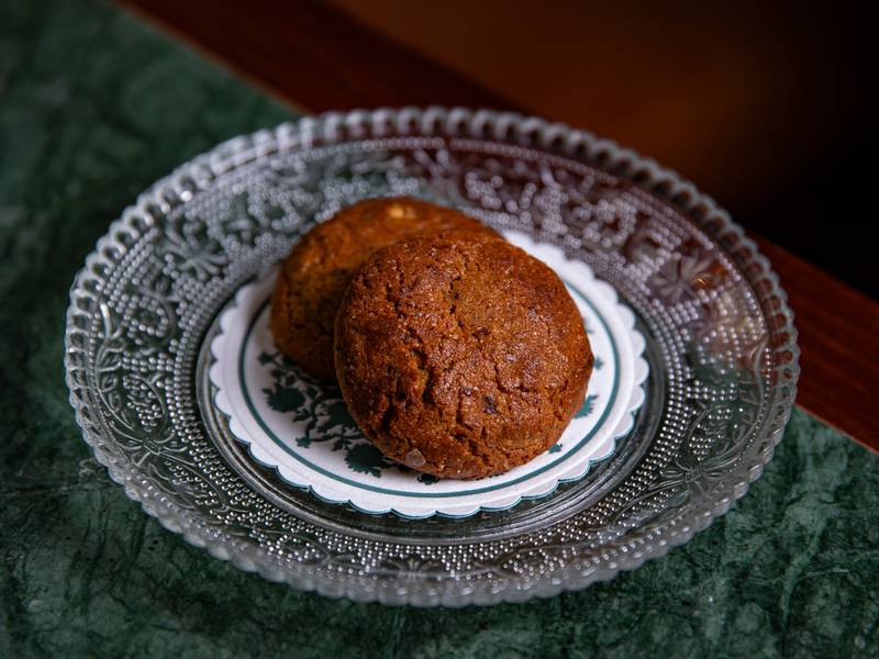 An elevated version of koloocheh comes with walnut paste, dates and muscovado sugar. Photo: Berenjak
