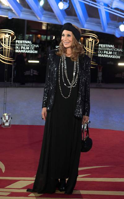 US actress Marisa Berenson attends the premiere of 'Noura's Dream' during the 18th Marrakech International Film Festival on November 30, 2019. EPA