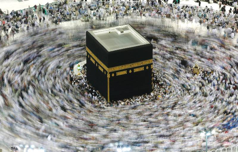 Far smaller crowds than usual of Muslim pilgrims circumambulate the Kaaba in Makkah, Saudi Arabia. AP Photo