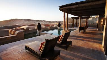 Qasr Al Sarab Desert Resort by Anantara offers an immersion in nature paired with old-world charm. Photo: Anantara