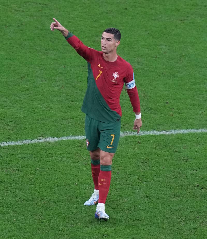 Portugal's Cristiano Ronaldo came on as a sub. PA