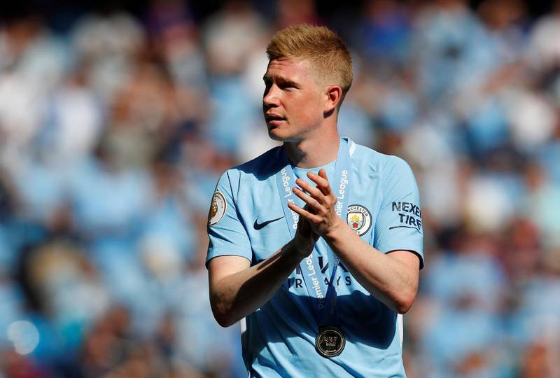 Centre midfield: Kevin de Bruyne (Manchester City) – Would have been Footballer of the Year in most other seasons. Some of his passing was remarkable. Phil Noble / Reuters