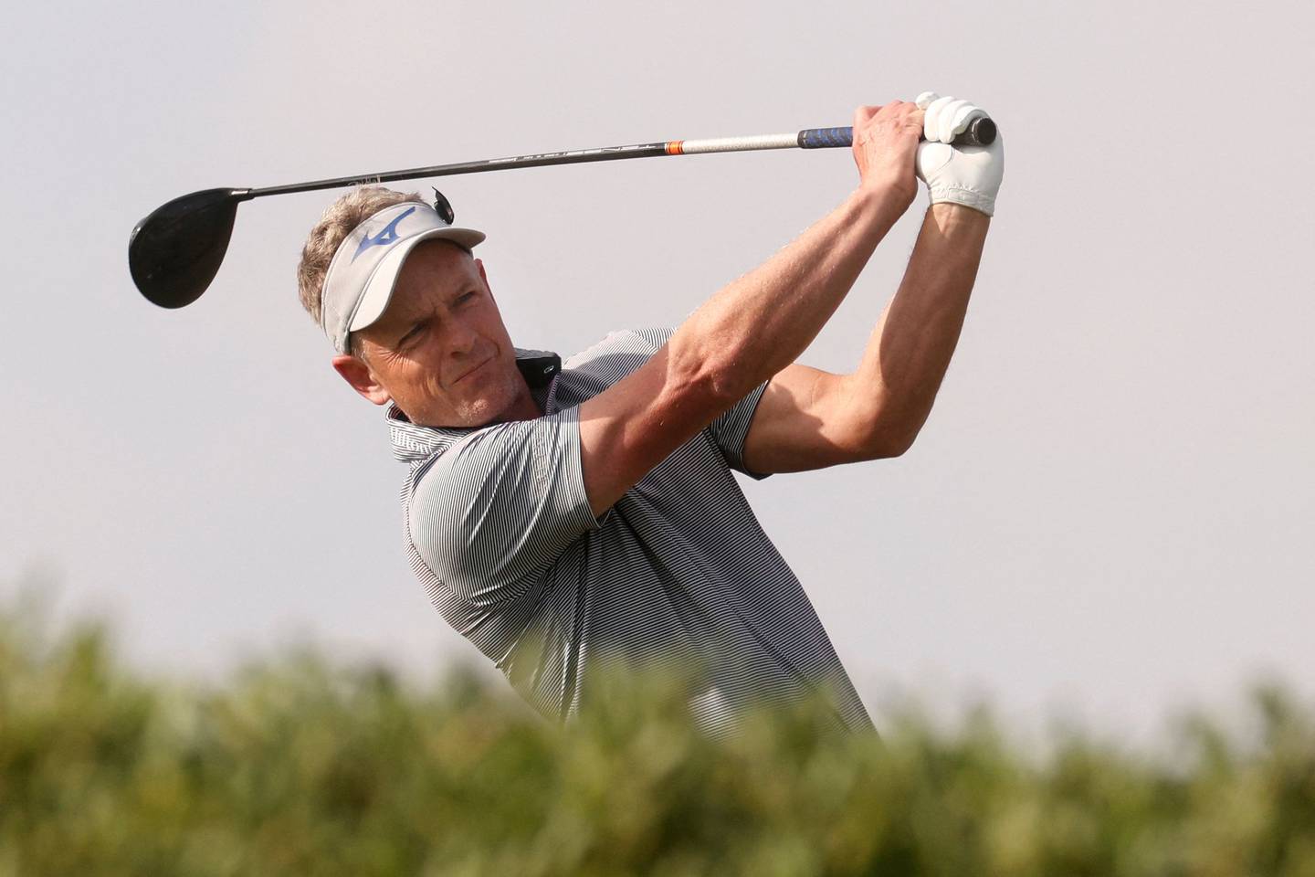 England's Luke Donald finished the opening morning at the top of the leaderboard. AFP