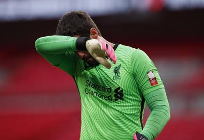 LIVERPOOL RATINGS: Alisson Becker – 6, Underemployed during the 90 minutes, other than a test at a corner, but did not get near any of Arsenal’s shots in the shoot out. EPA