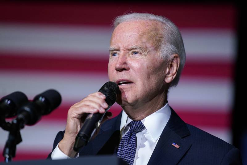 US President Joe Biden has not formally announced his intention to run for re-election. AP