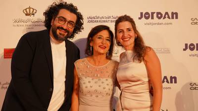 From left: Bassam Alasad, head of the Amman Film Industry Days; Nada Doumani, the festival's director and co-founder; and Areeb Zuaiter, head of programming.