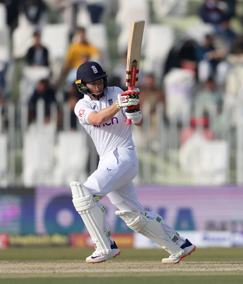 England's Ollie Pope also scored a century against Pakistan in Rawalpindi. Getty