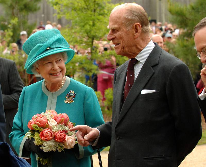 The queen and Prince Philip visit Jamestown, Virginia, in 2007. PA