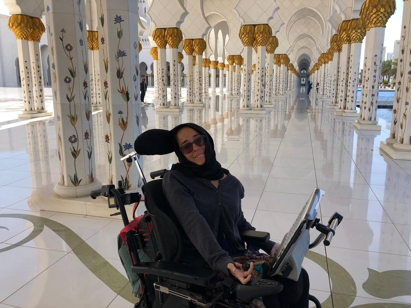 Nadia visited The Sheikh Zayed Grand Mosque. Courtesy Travel Consellors