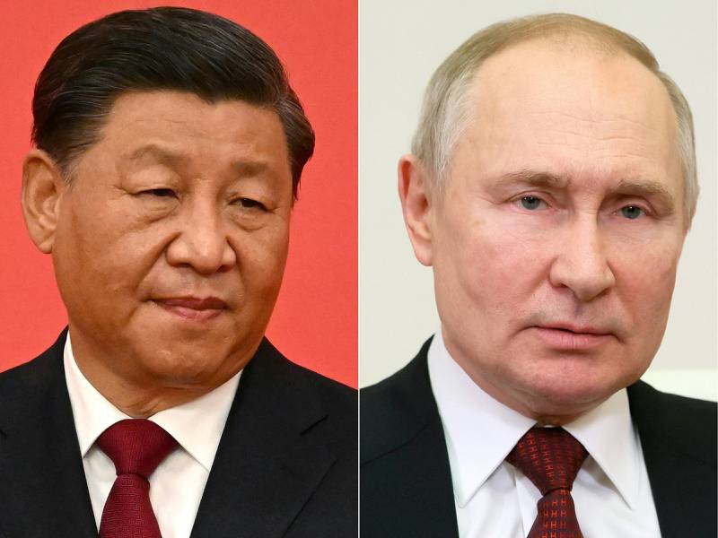 Russia's President Vladimir Putin told Chinese President Xi Jinping that ties between the countries are 'the best in history'. AFP