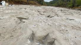 Dinosaur footprints uncovered by Texas drought at Dinosaur Valley State Park