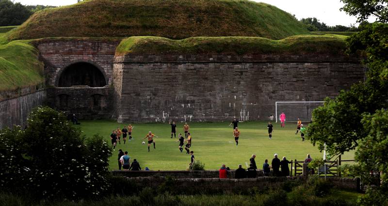 The Berwick Charities Cup celebrates it's centenary this year.   Matches are played at The Stanks, a pitch at the foot of the Elizabethan walls of Berwick-upon-Tweed. Berwick Rangers XI play the Flying Dutchmen in their Group F fixture, Britain. Reuters