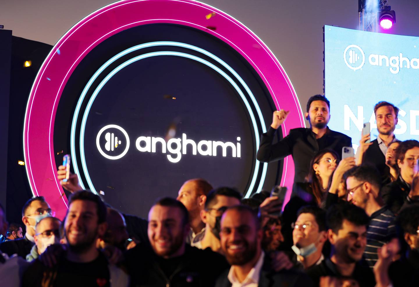 Anghami’s music streaming platform has more than 75 million users in Europe, the US and Mena region. Photo: Chris Whiteoak / The National