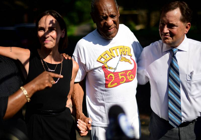 Cosby was welcomed home after Pennsylvania's highest court overturned his sexual assault conviction and ordered him to be released from prison on June 30 last year. Reuters