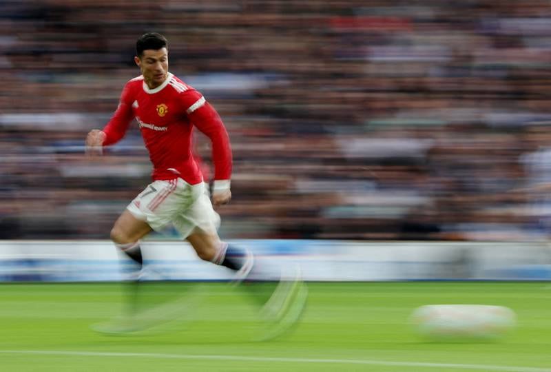 Manchester United's Cristiano Ronaldo in action during the match against Brighton and Hove Albion. Brighton trounced United 4-0. Reuters
