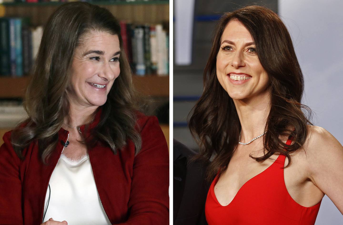 Melinda French Gates (left) and MacKenzie Scott have donated to the Gender Fund. AP