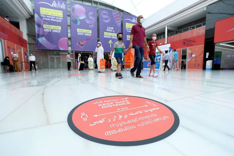 Sharjah, United Arab Emirates - Reporter: Razmig Bedirian. Arts and Culture. People arrive at Sharjah International Book Fair. Thursday, November 5th, 2020. Sharjah. Courtesy of Nathaniel Alapide
