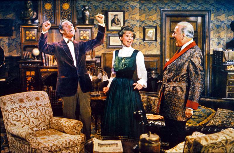 Rex Harrison, Audrey Hepburn and Wilfrid Hyde-White in My Fair Lady. Courtesy Warner Bros