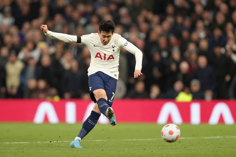Heung-Min Son adds the third. Getty