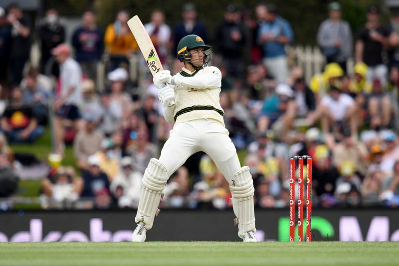 Australia's Alex Carey top scored for Australia in their second innings with 49. PA