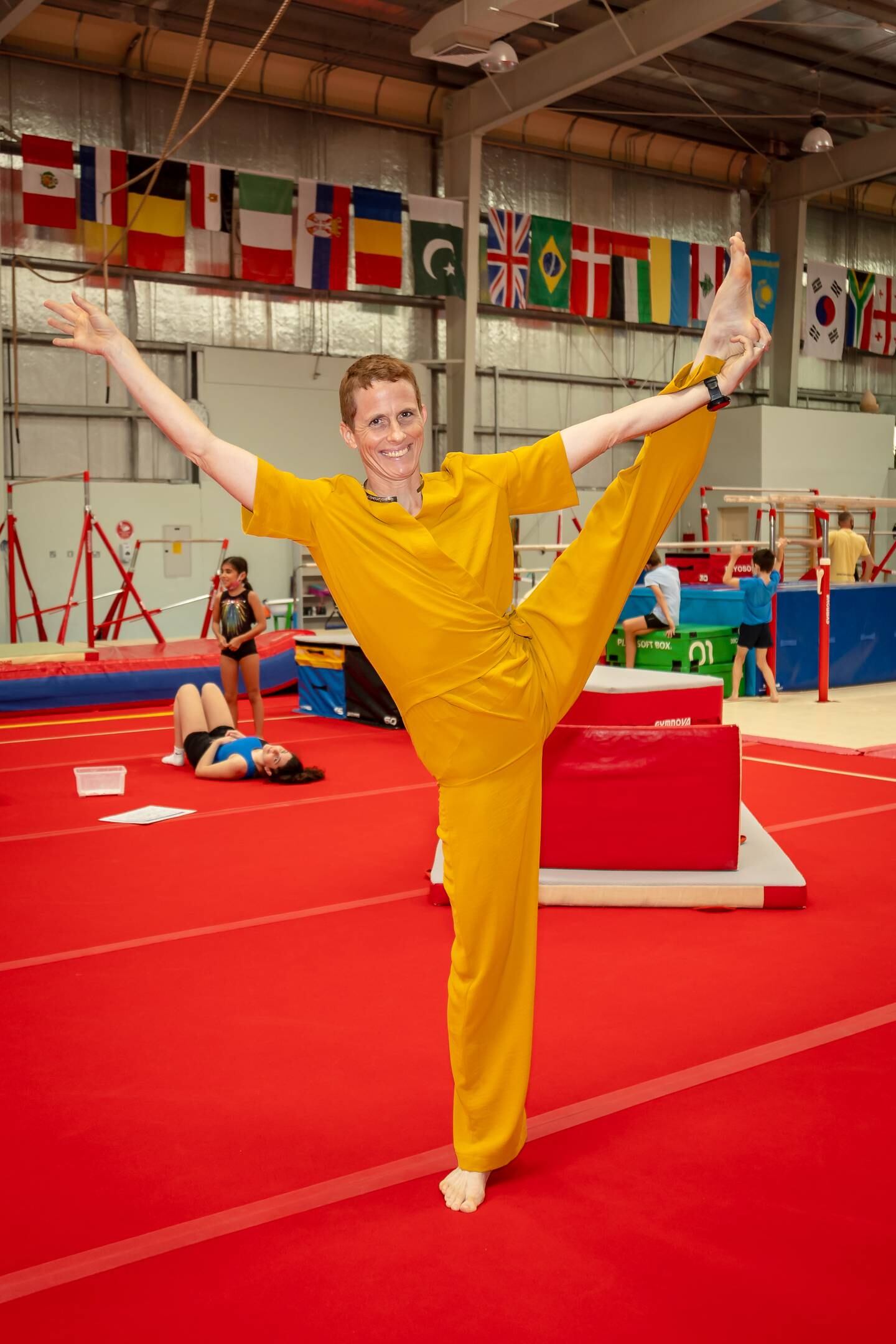 Elke Vinck, founder of Aspire Gymnastics, began pursuing the sport after having five children.