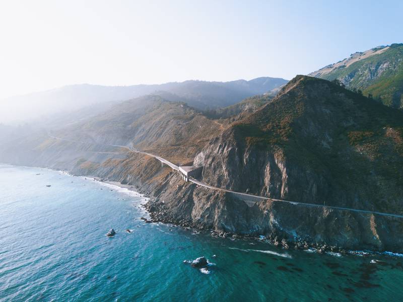California dreaming on Route 1 of the Pacific Coast Highway in Big Sur. Unsplash