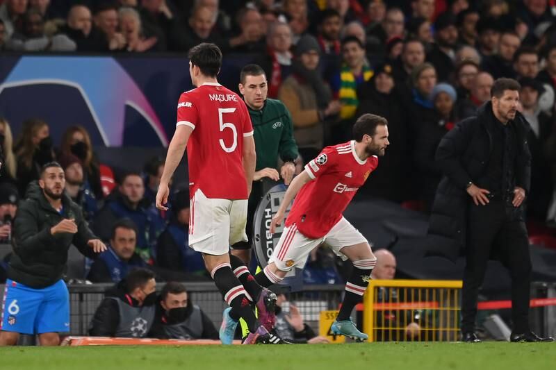 Juan Mata 5 On for Maguire after 83. A rare sight. Tried to find pockets of space. 
Getty