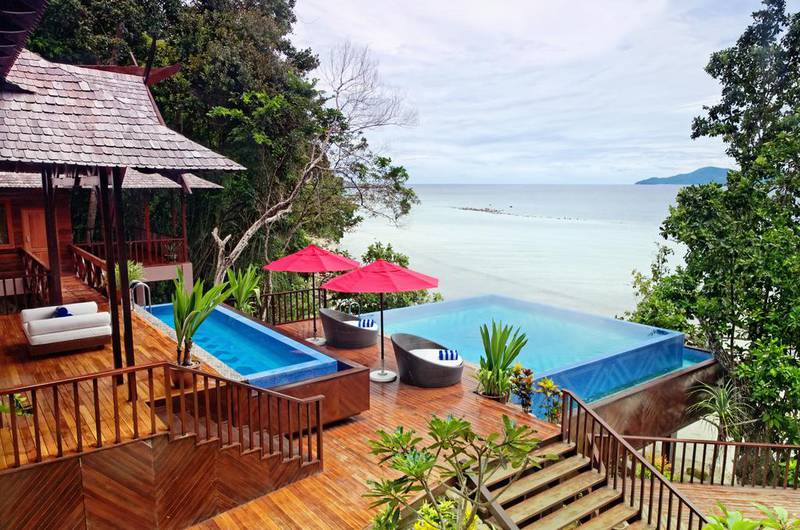 The royal villa at Bunga Raya Island Resort & Spa. Courtesy Bunga Raya Island Resort & Spa