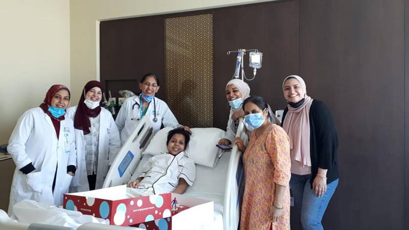 Nikhil Lakhwani spent weeks in hospital after being diagnosed with Guillain-Barre syndrome. Photo: NMC Royal Hospital Sharjah