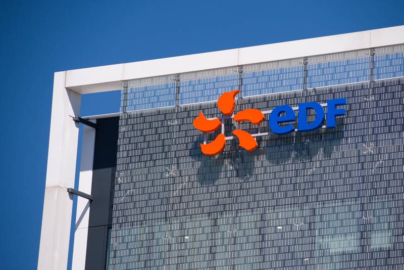 The Electricite de France smartside campus in Saint Ouen, France. EDF shares were up 5 per cent early in Tuesday's session at €10.14 ($10.15), making them the best performer on France's SBF-120 equity index. Photo: Bloomberg