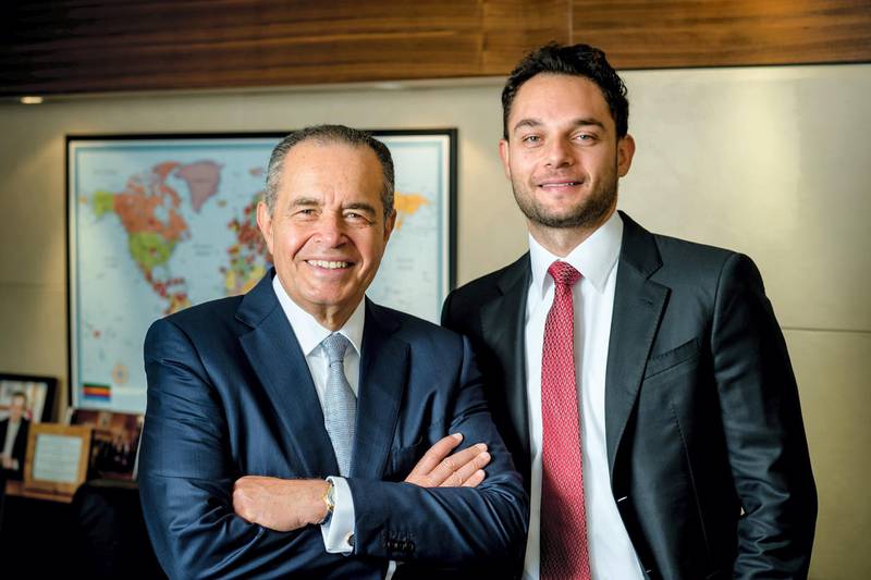 Loutfy Mansour, named after his grandfather, now works in the family company but Mohamed has no plans of standing down: 'My dad didn't retire,' he says. 'It’s in our DNA, for all of us.' Courtesy Mansour Group