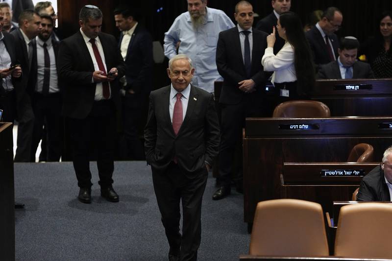 Opponents say Prime Minister Benjamin Netanyahu's plans to reform the country’s judicial system would deliver a fatal blow to democracy. AP