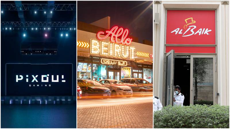 Pixoul Gaming, Allo Beirut and Al Baik are set to open in Abu Dhabi before the end of the year. Photo: Pixoul Gaming; Allo Beirut; Al Baik