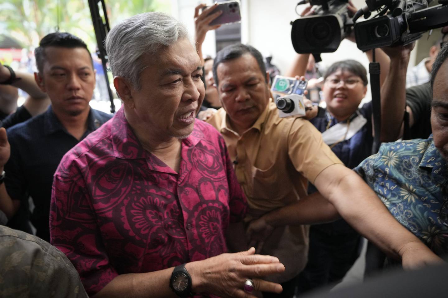 Malaysian Deputy Prime Minister Ahmad Zahid Hamidi, a Malay leader, is reaching out to voters of Chinese heritage. AP Photo
