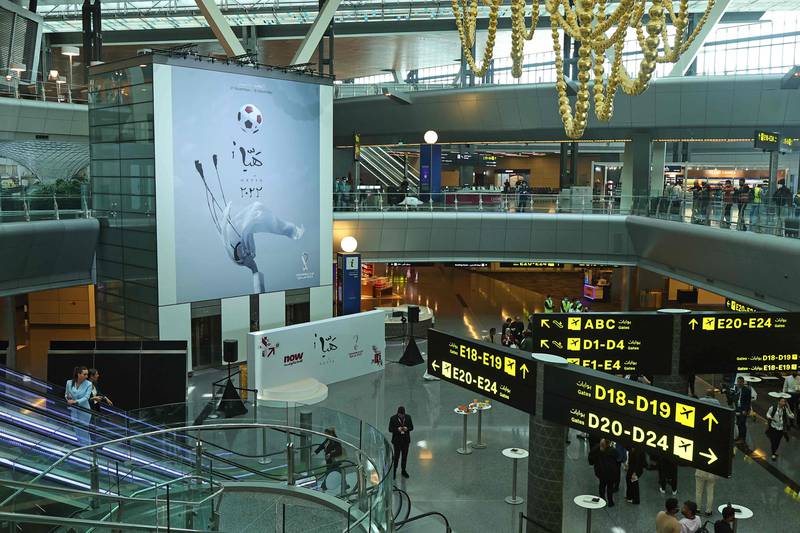 Qatar's main airport is gearing up for big changes ahead of the World Cup 2022. AFP 