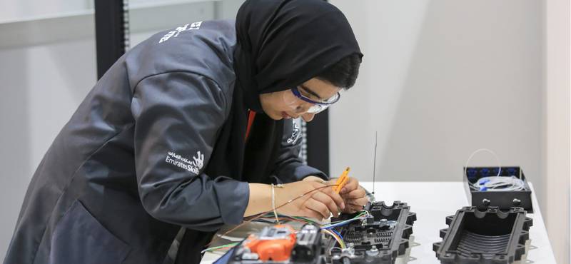 The UAE has topped a global ranking for technical and vocational education. Photo: Wam