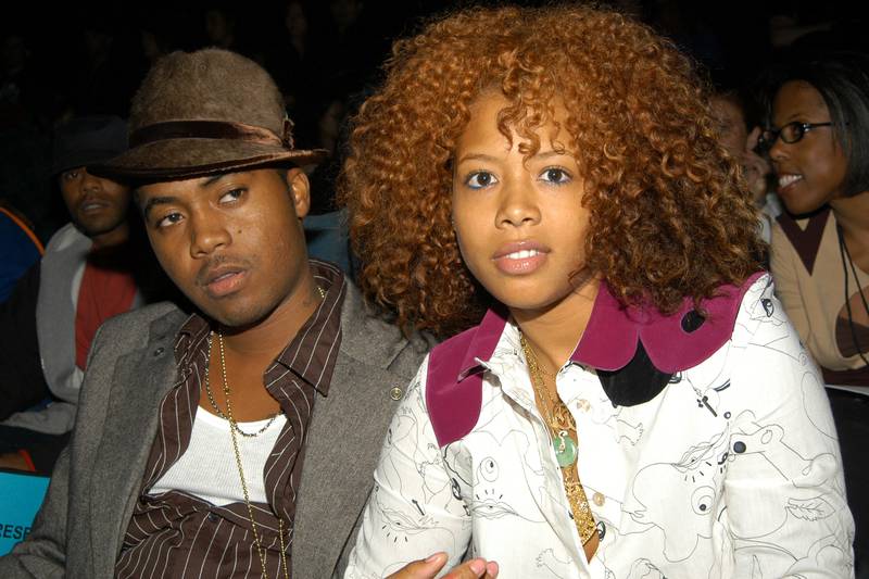 Kelis left with rapper and former husband Nas. She released one of the songs of 2003 with 'Milkshake'. AFP