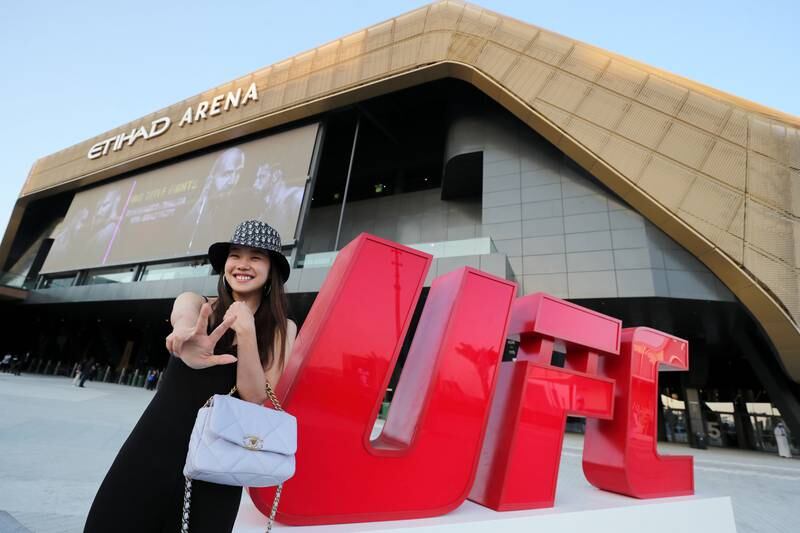 Abu Dhabi's Etihad Arena will host UFC 294 on October 21, 2023. Chris Whiteoak / The National
