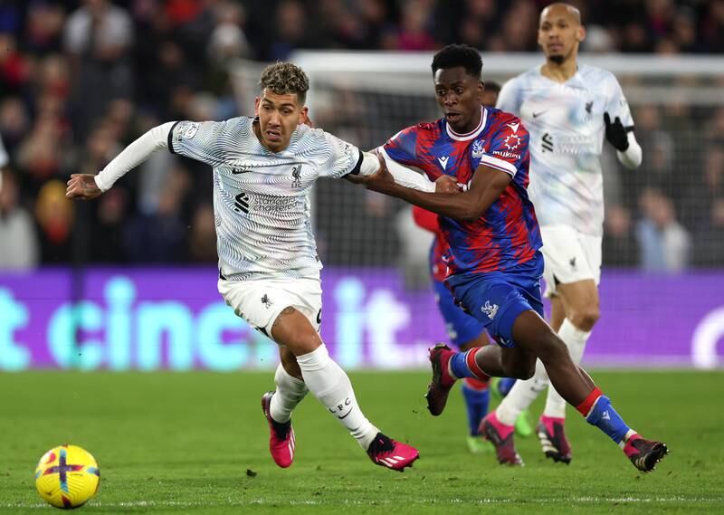 Albert Sambi Lokonga - 8. Did well under pressure from Liverpool attackers and was crucial to Crystal Palace building play from the back. Looked a cut above his peers in midfield. Getty