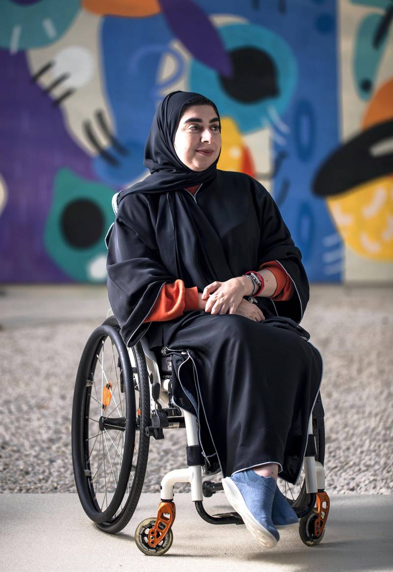 NOT FOR GENERAL USE, FOR SPECIAL OLYMPICS PROJECT ONLYAbu Dhabi, United Arab Emirates, February 25, 2019.  -- Special Olympics Portraits.  Noura Al Blooki.Victor Besa/The NationalSection:  NAReporter: