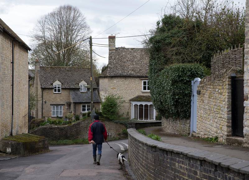 WOOTTON, OXFORDSHIRE, UK. 5th April 2019. The village of Wootton, United Kingdom, where businessman Arif Naqvi has his Wootton Place estate.  Stephen Lock for the National . Words: Paul Peachey. 