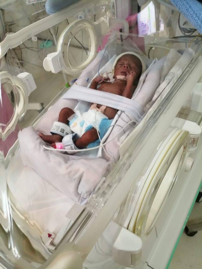 Four Nigerian babies born month prematurely in Dubai are recovering at Latifah Women and Children’s Hospital in Dubai. Courtesy: Abdulkareem family 